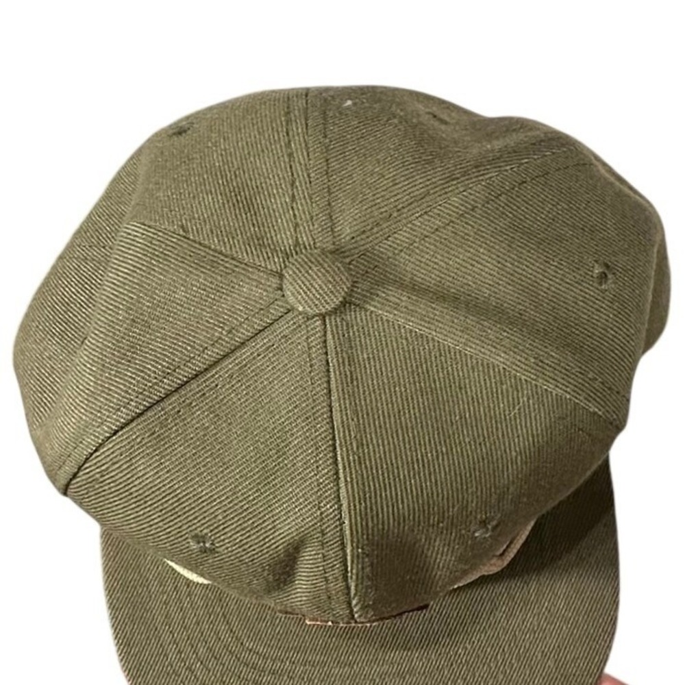 Thump Coffee Snapback Hat Adjustable Olive Green Leather Patch Rope Detail Cap - Picture 5 of 13